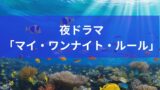 女性必見！30代女性のリアルな夜ドラマ「マイ・ワンナイト・ルール」